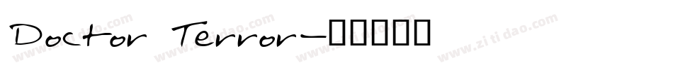 Doctor Terror字体转换